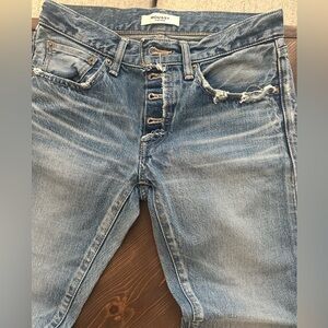 Moussy Distressed Blue Jeans